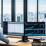 정보보안 실무와 클라우드 보안 솔루션 활용 - A professional Japanese office setting showing a diverse team of IT specialists working collaborativ...